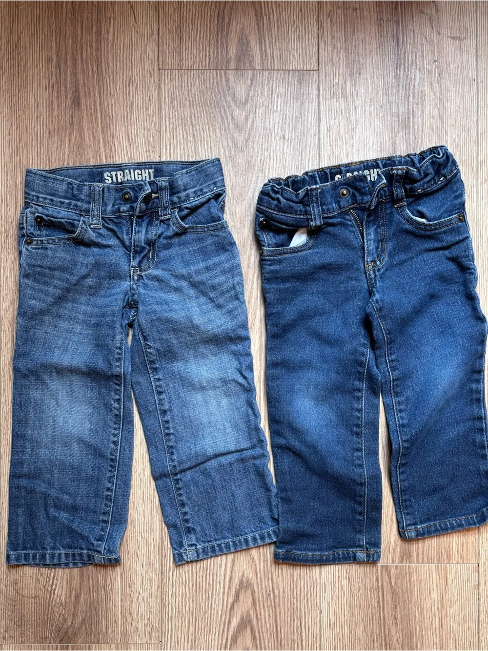 Gymboree Kids Straight Leg Jeans - Dark Blue & Medium Blue
